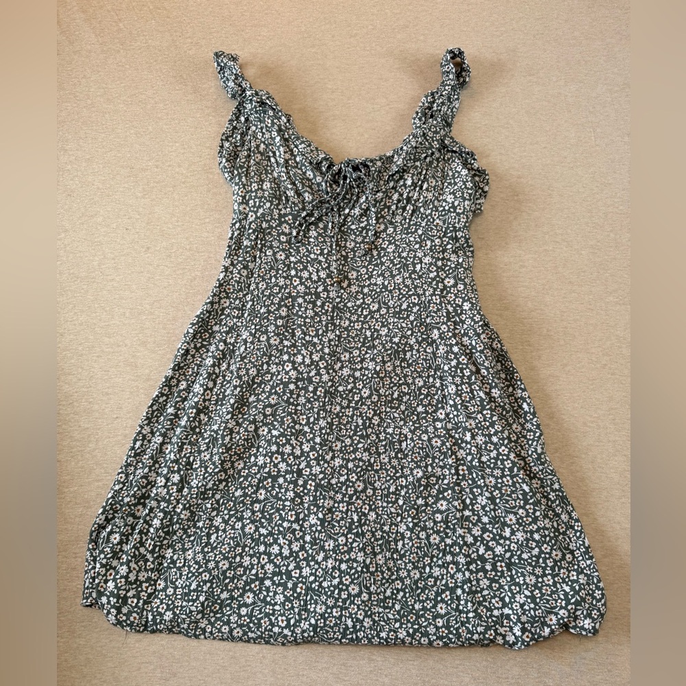 Angie Green Floral Mini Dress